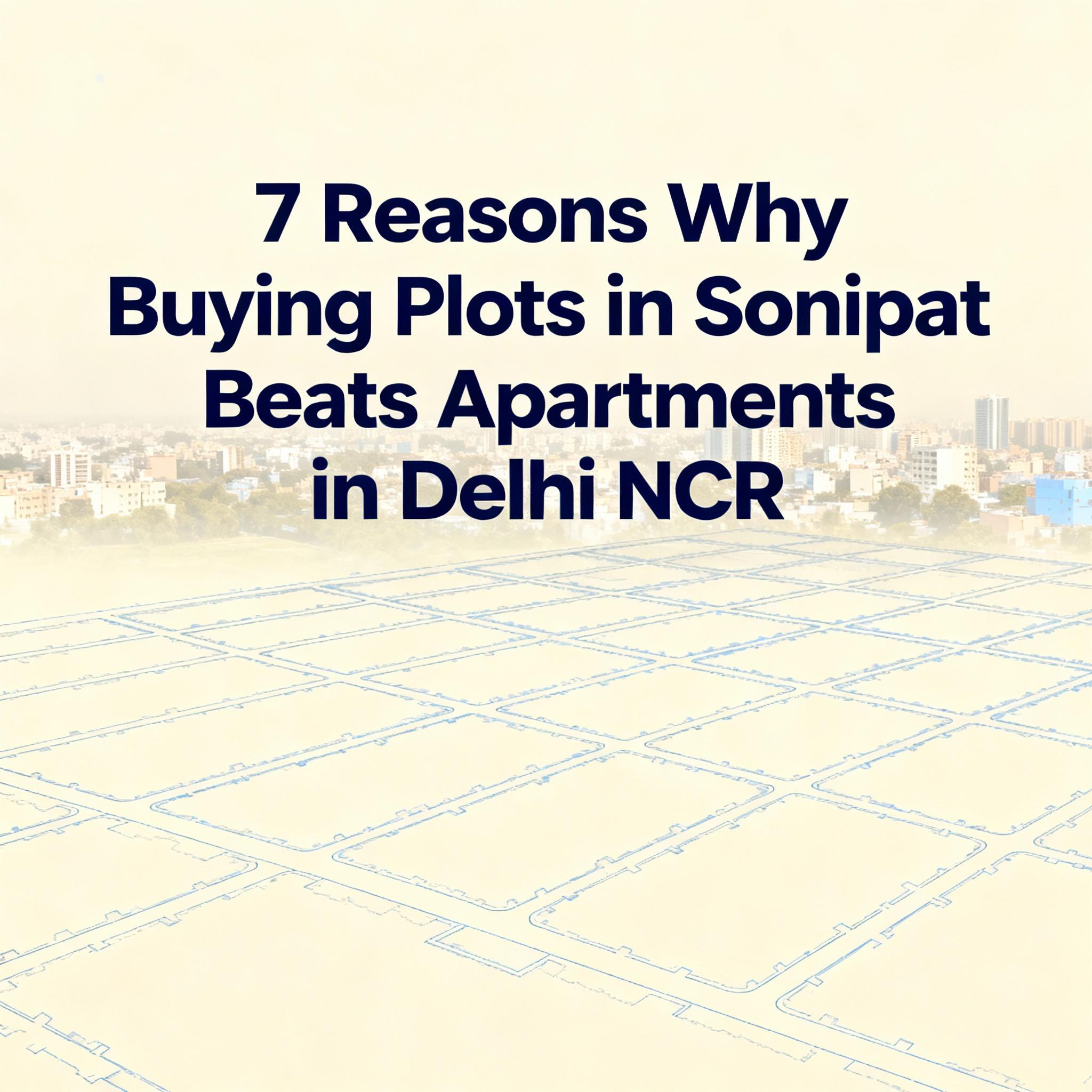 7 Reasons Why Buying Plots in Sonipat Beats Apartments in Delhi NCR
