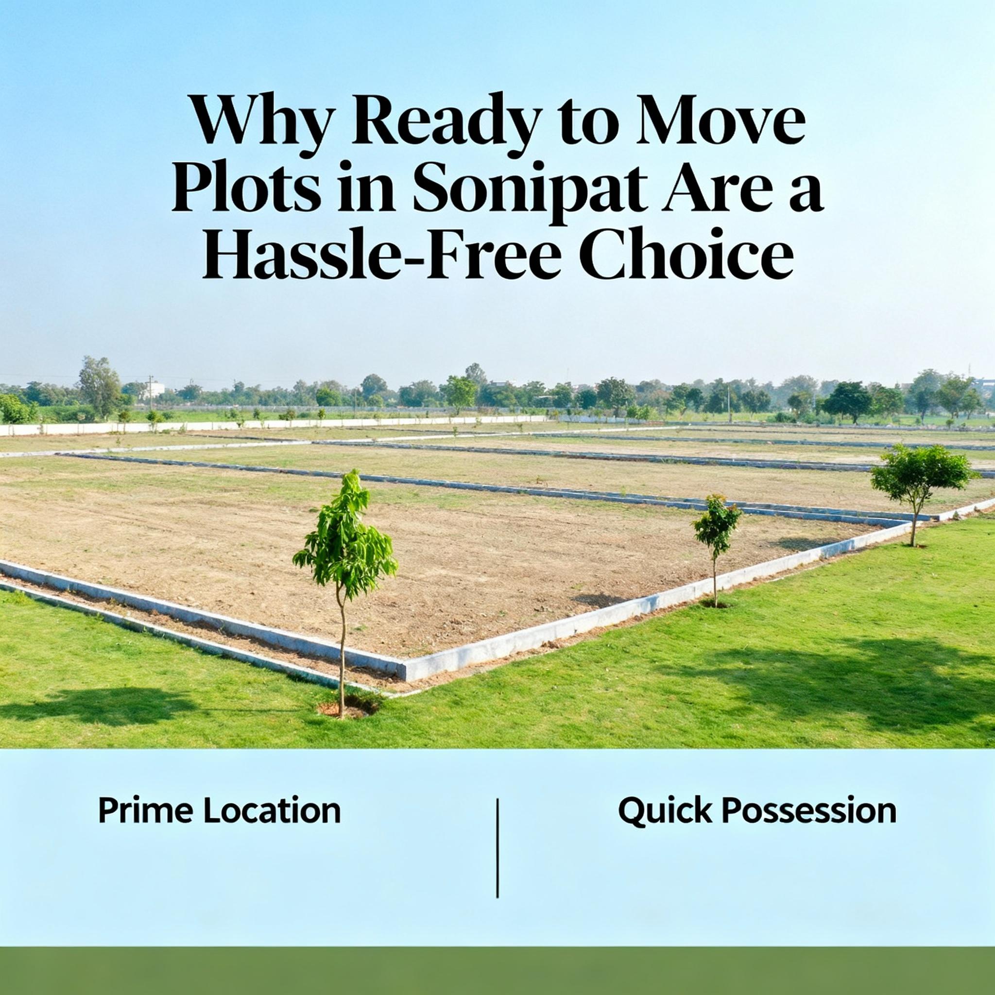 Why Ready to Move Plots in Sonipat Are a Hassle-Free Choice