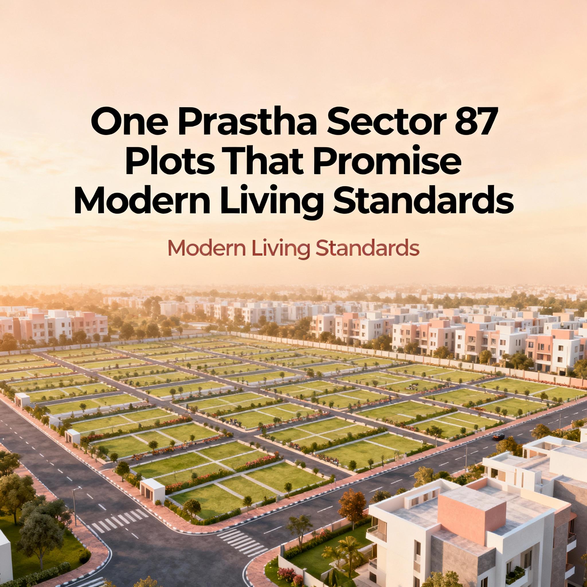 One Prastha Sector 87 Plots That Promise Modern Living Standards