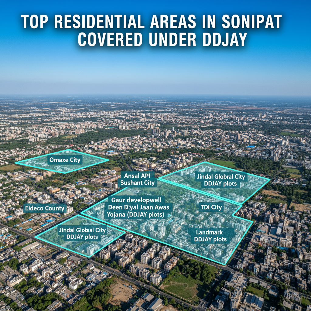 Top Residential Areas in Sonipat Covered Under DDJAY